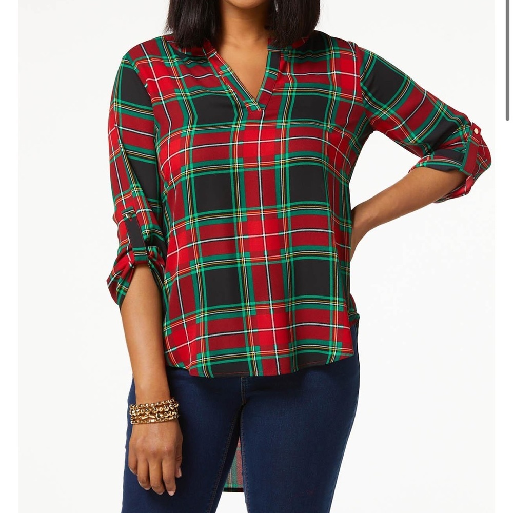 HOLLY PLAID TUNIC